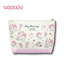 【T4】マイメロディ　コスメポーチ　チラシ柄【sanrio/サンリオ/キャラクター/キャラクターポーチ/メイクポーチ/コスメポーチ/女の子/キッズ/女子/レディース/プレゼント/ギフト】【2306】