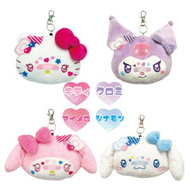 【T2】【シークレットセール】サンリオ　フェイスリールパスケース　デコラ【sanrio/サンリオ/パスケース/雑貨/グッズ/キュート/かわいい/人気/女の子/女子/キャラクター/キャラ】【2506】