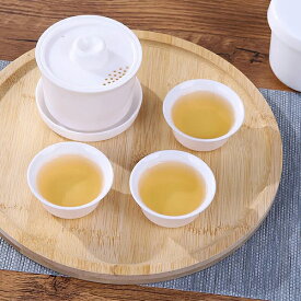 中国茶携帯茶器セット 軽量プラスチック素材 軽量 3人用 アウトドア