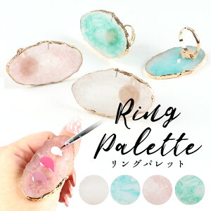 【クーポン配布中】リングパレット ホワイト ブルー ピンク グリーン ジェルネイル ネイル リング パレット リングパレット プレート 大理石 天然石 ミキシング 調色 ネイルアート カラージ