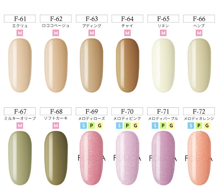 楽天市場】メール便送料無料 Folica(フォリカ)カラージェル5個セット 