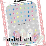ネイルシール[237] パステルアート ジェルネイル ジェル ネイル セルフネイル ネイル用品 ネイルシール …