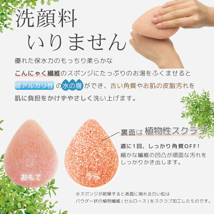 楽天市場 洗顔スポンジ フランス産ピンククレイ 洗顔料なしで角質 毛穴汚れ すっきり 植物性こんにゃくスポンジ スクラブ 敏感肌 混合肌 アトピー ウエットシートのふたbitatto公式