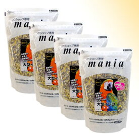 《ポイント2倍中》｢お買い得セット｣mania（マニア） 大型インコ 3L（約1.8kg） ×4個セット 6種の野菜と3種のフルーツ入り〔黒瀬ペットフード〕【送料無料(一部地域を除く)】