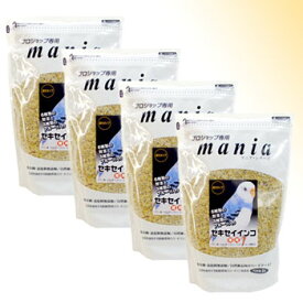 《ポイント2倍中》｢お買い得セット｣mania（マニア） セキセイインコ 3L（約2.1kg） ×4個セット 6種の野菜と3種のフルーツ入り〔黒瀬ペットフード〕【送料無料(一部地域を除く)】