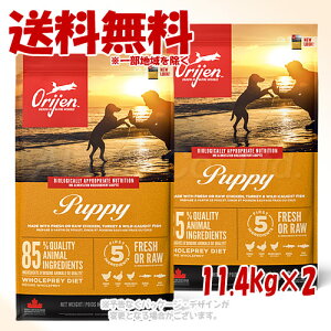 �u���������Z�b�g�v���K�i Orijen �p�s�[ �h�b�O 11.4kg×2�Z�b�g �u�I���W���W���p���v�y��������(�ꕔ�n�������)�z