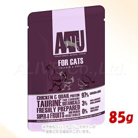 【クーポン配布中】《ポイント5倍中》AATU（アートゥー） キャットフード チキン＆ウズラ パウチ 85g ｢ネイチャーリンクス｣【合計8,800円以上で送料無料(一部地域を除く)】[C01]