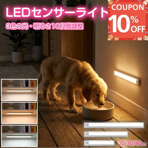 �Z���T�[���C�g �l���Z���T�[ LED �[�d�� 3�F�ؑ� 10�i�K���� 20cm 30cm 40cm �}�O�l�b�g�� �V�[�� ���� �X���� ���^ ���� �L�� �N���[�[�b�g ������ �o�[���C�g ���� ���F USB Type-C �������