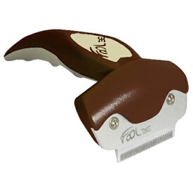 【在庫処分】FOOLEE(フーリー) ペット用ケアブラシ S　ブラウン　※パッケージ一部に若干の難（色あせ、持ち手部分の袋なし）がある商品も混在しております。