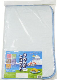 【在庫限り】Pet Pro　やわらかCOOLエコマット　L　ブルー　中・大型犬向け　約65cm×90cm
