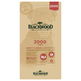 BLACKWOOD(ブラックウッド) 2000 20kg【ペット 犬 ドッグフード ドライフード 全犬種 仔犬 成犬 老犬 小〜中粒 平型】