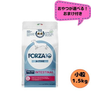 【おやつおまけ付】フォルツァ10 DOG インテスティナルアクティブ ミニ 1.5kg ドッグフード ドライ 総合栄養食 療法食 消化器 胃腸 フォルツァディエチ 成犬用 小粒 小型犬 超小型犬 犬用 お腹