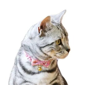 【メール便】CAT Amo.k アモワークス キャット　結(ゆい) カラー イエロー ピンク レッド ブルー パープル ブラック S M サイズ 猫用首輪 810046