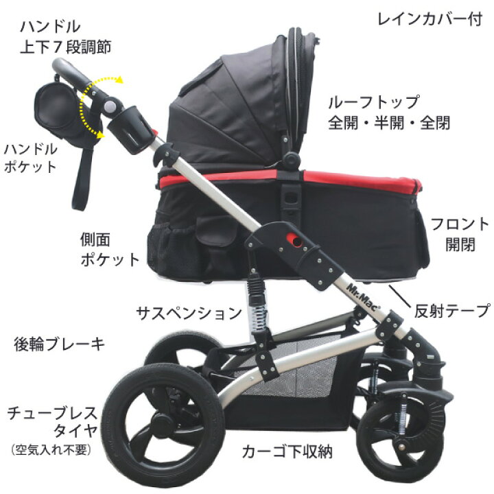 楽天市場】ペットカート ペットバギー 多頭飼い 多頭用 中型犬 小型犬 