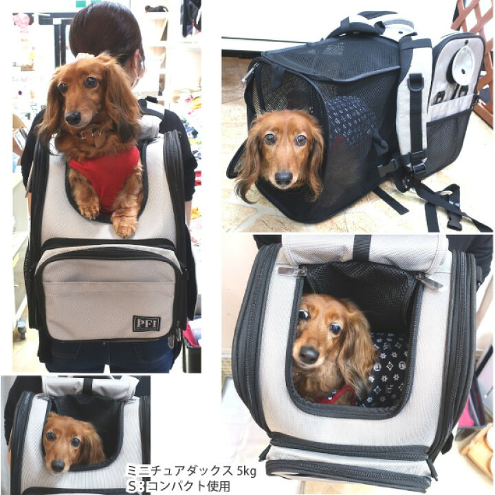 楽天市場】ペット キャリー リュック 拡張 S/ M ～8kg推奨 PFI 災害 犬 