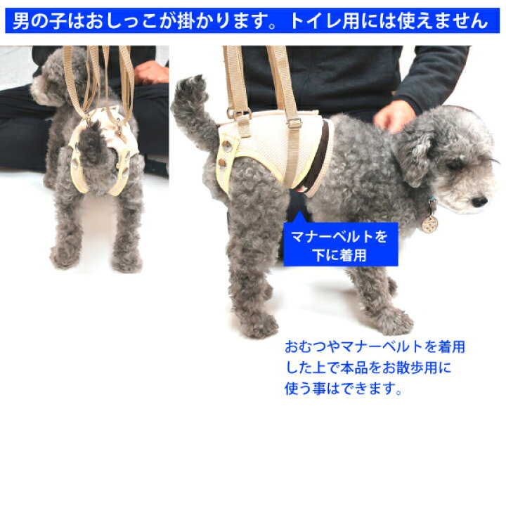 楽天市場】犬 介護 ハーネス 歩行補助 女の子 用 後ろ足 メッシュ 