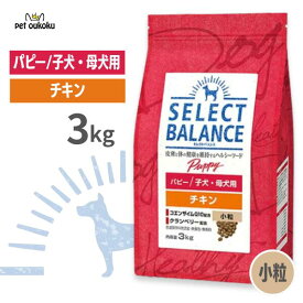 セレクトバランス パピーチキン 小粒 子犬・母犬用 3kg 犬用ドライフード 子犬 母犬 妊娠犬 授乳犬 対応 総合栄養食 SELECT BALANCE 4541851005920
