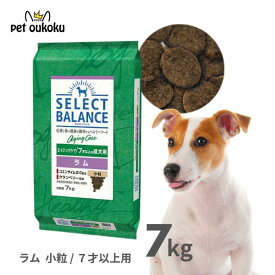 セレクトバランス エイジングケア ラム 7kg 小粒 7才以上 成犬用【関節・消化・皮膚被毛ケア】正規品 ドッグフード 無添加 無着色 プレミアムフード 4541851006255
