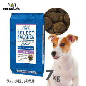 セレクトバランス アダルト ラム 7kg 小粒 1才以上 成犬用 【アレルギー配慮/皮膚・被毛ケア】 正規品 ドッグフード 無添加 無着色 プレミアムフード 4541851006095