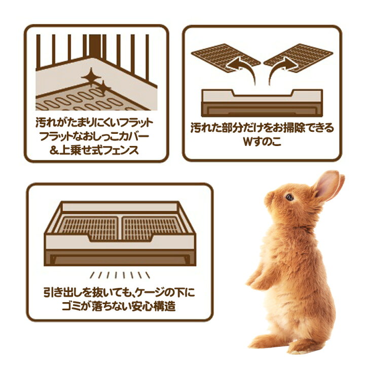楽天市場】マルカン CASA セレクトケージRabbit 60（T1）小動物 うさぎ 