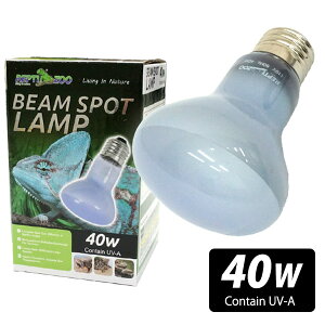 【REPTI ZOO】RL56 RZ ビームスポットランプ40W N63040A(爬虫類用昼用UVA照射保温ランプ)(T1)爬虫類 両生類 は虫類 ランプ ライト ライティング 照明 レプティズー(NK)【お取り寄せ】