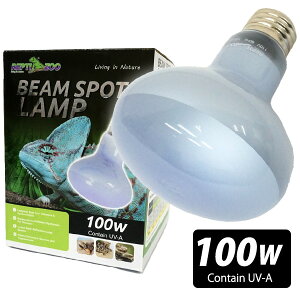 【REPTI ZOO】RL58 RZ ビームスポットランプ100W N80100A(爬虫類用昼用UVA照射保温ランプ)(T1)爬虫類 両生類 は虫類 ランプ ライト ライティング 照明 レプティズー(NK)【お取り寄せ】