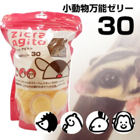 ジクラ 小動物万能ゼリー 30個入り（T2）フクロモモンガ ハムスター ハリネズミ サル 小動物 ゼリー サプリメント おやつ 国産 ジクラアギト（NK）【お取り寄せ】