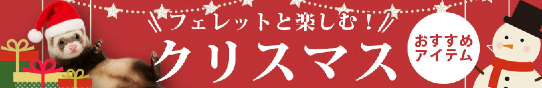 フェレットと楽しむ！クリスマスおすすめアイテム
