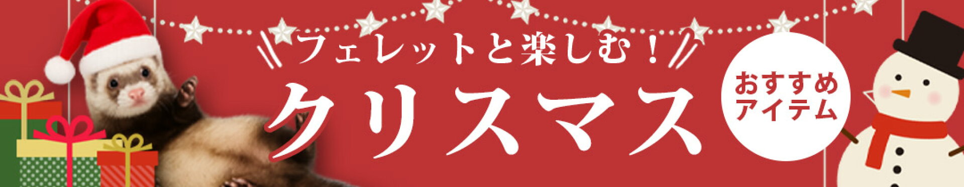 フェレットと楽しむ！クリスマスおすすめアイテム