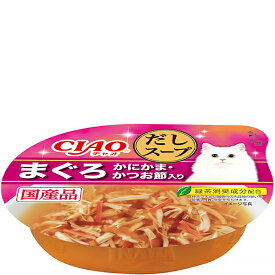 チャオカップ このままだしスープ まぐろ かにかま・かつお節入り 60g×6コ〔24030836cw〕