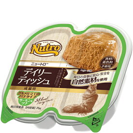 ニュートロ キャット デイリーディッシュ 成猫用 グルメ仕立てのパテタイプ サーモン&ツナ トレイ 75g×24コ