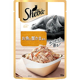 シーバ リッチ お魚に蟹かま添え 35g×12コ〔260708125cw〕