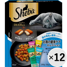 【ケース販売】シーバ デュオ プラス お腹の健康ケアセレクション 200g×12コ〔26070758cd〕