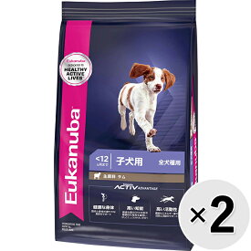 【セット販売】ユーカヌバ ラム＆ライス 全犬種 子犬用 12ヶ月まで 7.5kg×2コ〔26020530dd〕〔26010532dd〕