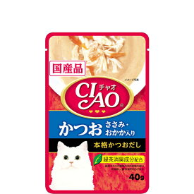 【単品】チャオパウチ かつお ささみ・おかか入り 40g