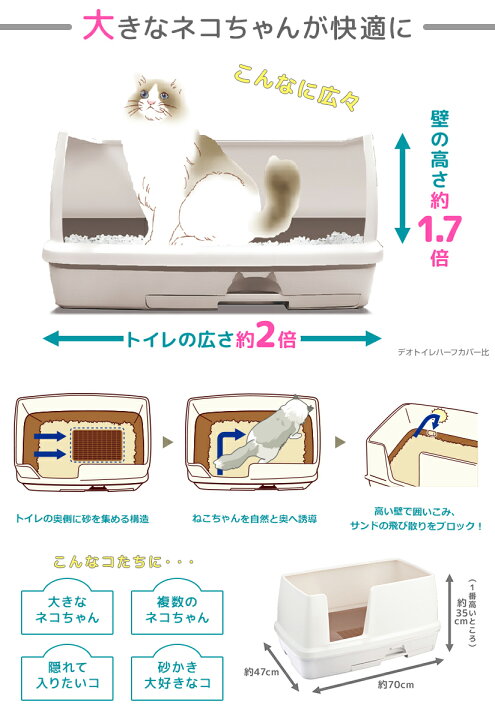 楽天市場】デオトイレ 快適ワイド 本体セット ナチュラルアイボリー : ペットの専門店コジマ楽天市場店 楽天市場】デオトイレ 快適ワイド 本体セット ナチュラルアイボリー : ペットの専門店コジマ楽天市場店