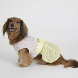 【Gemelli　ジェメリ】ボーダーワンピース【2号 3号 4号】ペット服　かわいい　小型犬　犬服　ドックウェア