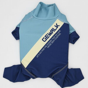 【GEWALK ジウォーク】ダックスフンド LGE532 トリコロールプリント プロテクト ストレッチ ロンパース 【DS DM】ダックスフンド専用サイズ ラッシュガード犬服 ペット服 夏服 ドッグウェア