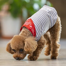 【PET'SREPUBLIC　ペッツリパブリック】バンダナカットソー 犬 服 犬服 ドッグウェア　カジュアル
