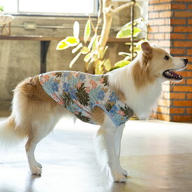 【PET'SREPUBLIC　ペッツリパブリック】アロハノースリーブ【6号】 犬 服 犬服 ドッグウェア　ペットアパレル