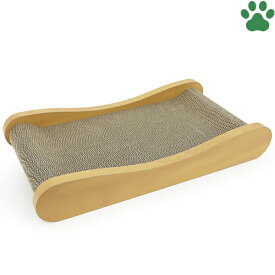 ペットプロ　HappyDays　ゴミが出にくいつめとぎベッド　M猫用　爪とぎ　ベッド　つめとぎ　ガリガリ　ツメとぎ　爪研ぎ　ネコ　長く使える　再生紙　小さめ　Mサイズ