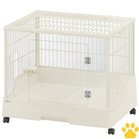 GEX　クリアフロント60 （樹脂スノコ仕様）うさぎ用　小動物用　アクリル　ワイヤー　ケージ　飼育ケージ　スライドロック　キャスター付き　組み立て簡単　透明　クリア　ホワイト　白　クリアフロント　60　ラビットケージ　ジェックス