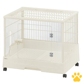 GEX　クリアフロント60 WF （ワイヤースノコ仕様）うさぎ用　小動物用　アクリル　ワイヤー　ケージ　飼育ケージ　スライドロック　キャスター付き　組み立て簡単　透明　クリア　ホワイト　白　クリアフロント　60　60WF　ラビットケージ　ジェックス