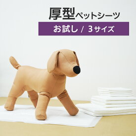 【お試し】 ペットシーツ 厚型 レギュラー 4枚 ワイド 2枚 スーパーワイド 1枚 サンプル ペット 犬 猫 うさぎ 小動物 ペットシート トイレシーツ トイレシート おしっこシート ペット用 シーツ シート トイレ 吸収 滑り止め