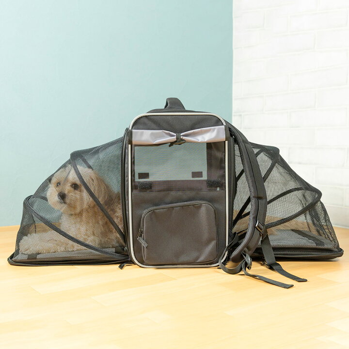 楽天市場】【新発売！】ペット用 リュック キャリー 拡張型 耐荷重10kg 