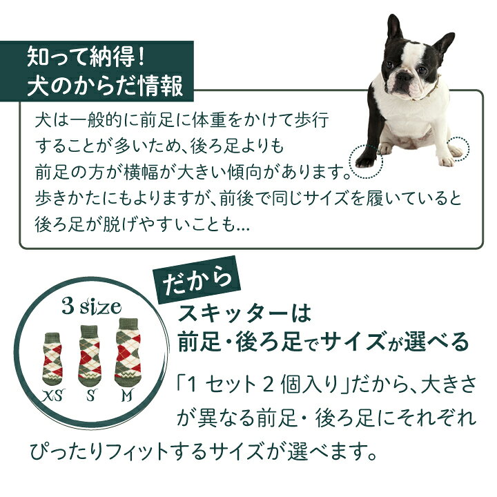 楽天市場 ペットアドバンス Skitter スキッター 犬の靴下 犬用靴下 室内用 犬 靴下 ペット 滑り止め 保護 災害 防寒 介護 かわいい おしゃれ ソックス 履かせやすい 犬靴下 シニア犬 犬用くつした クリスマス バレンタイン 足元コーデ 温活 Docdog Petｓadvance