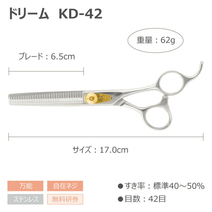 楽天市場】【送料無料】【プロ仕様】トリミングシザー セニング スキ 