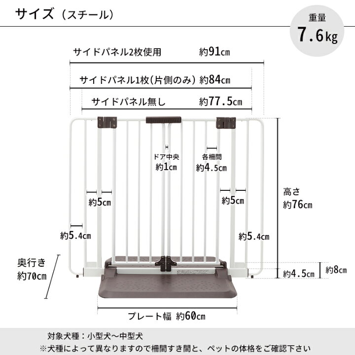 楽天市場】【マラソン限定 500円クーポン+P3倍】ペットゲート おくだけ 