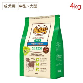 ニュートロ ナチュラルチョイス プロテインシリーズ 中型犬〜大型犬用 成犬用 ラム＆玄米 (4kg) 正規品 ND376