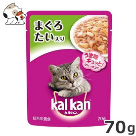 マース カルカン パウチ ジューシーゼリー仕立て まぐろとたい 70g 成猫用